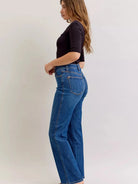Judy Blue Classic Confidence Highrise Tummy Control Straight Jeans-Women's Jeans-Shop Z & Joxa