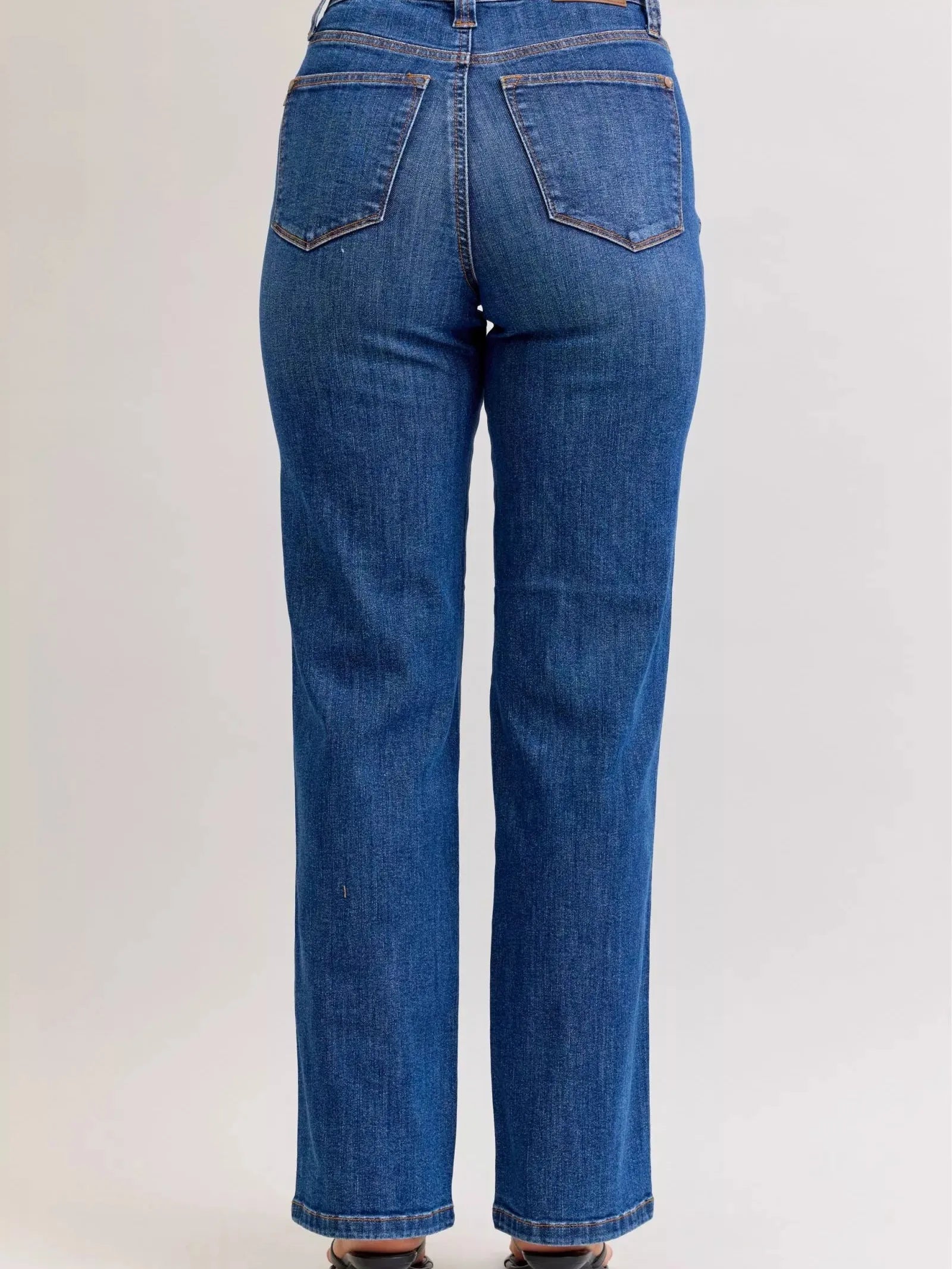 Judy Blue Classic Confidence Highrise Tummy Control Straight Jeans-Women's Jeans-Shop Z & Joxa