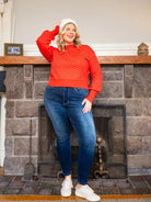 Judy Blue Cozy Curve Stone Washed Thermal Skinny Jeans-Women's Jeans-Shop Z & Joxa