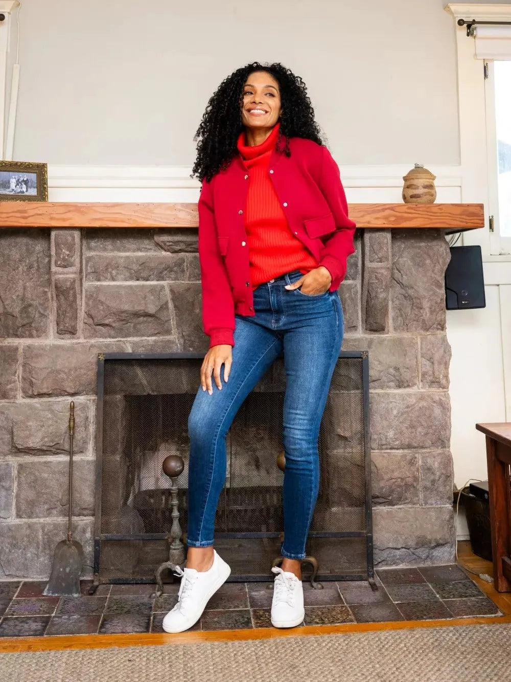 Judy Blue Cozy Curve Stone Washed Thermal Skinny Jeans-Women's Jeans-Shop Z & Joxa