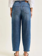 Judy Blue Curve Your Enthusiasm Rigid Magic Barrel Leg Jeans-Women's Jeans-Shop Z & Joxa
