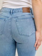 Judy Blue Denim Darling Mid Rise Bootcut Front Pocket Jeans-Women's Jeans-Shop Z & Joxa