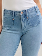 Judy Blue Denim Darling Mid Rise Bootcut Front Pocket Jeans-Women's Jeans-Shop Z & Joxa