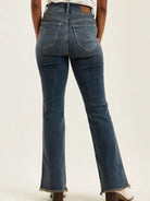 Judy Blue Double Take High Rise Double Button Frayed Hem Jeans-Women's Jeans-Shop Z & Joxa
