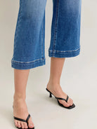 Judy Blue Dreamstone Mid Rise Wide Leg Cropped Jeans-Women's Jeans-Shop Z & Joxa