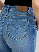 Judy Blue Dreamstone Mid Rise Wide Leg Cropped Jeans-Women's Jeans-Shop Z & Joxa