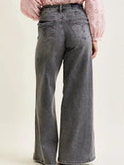 Judy Blue Drift Away Midrise Palazzo Jeans w/ Split Back Yoke-Women's Jeans-Shop Z & Joxa