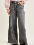 Judy Blue Drift Away Midrise Palazzo Jeans w/ Split Back Yoke-Women's Jeans-Shop Z & Joxa