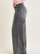 Judy Blue Drift Away Midrise Palazzo Jeans w/ Split Back Yoke-Women's Jeans-Shop Z & Joxa