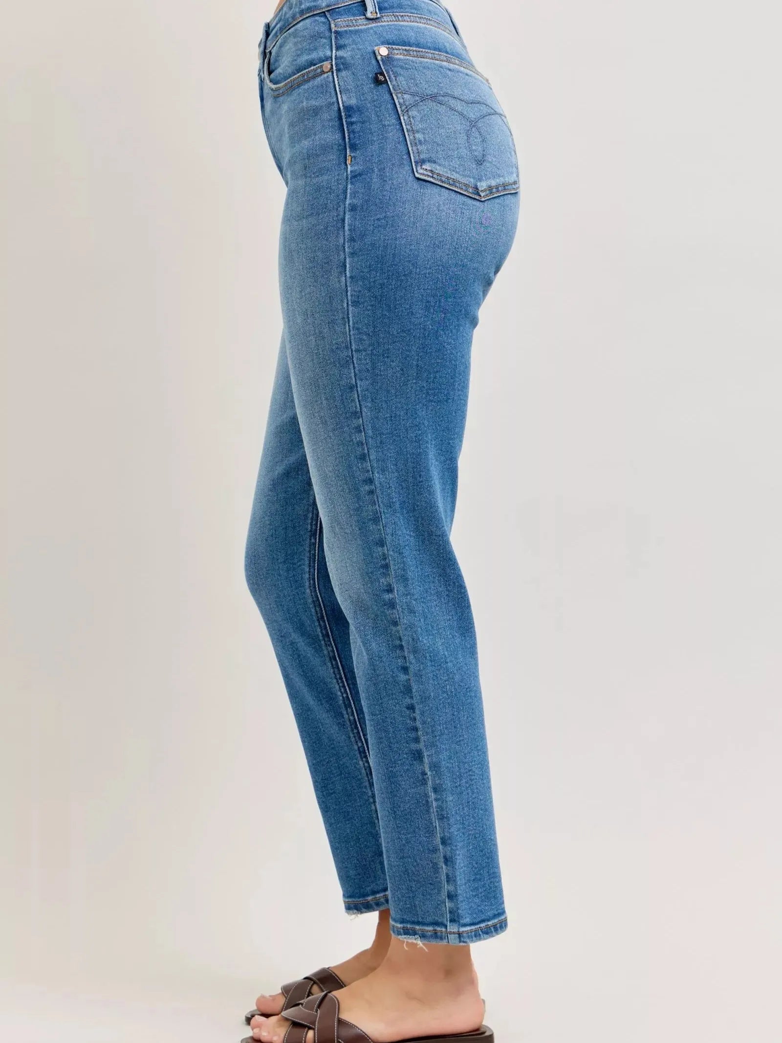 Judy Blue Everyday Straight High-Waisted Straight Ankle Jeans-Women's Jeans-Shop Z & Joxa