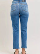Judy Blue Everyday Straight High-Waisted Straight Ankle Jeans-Women's Jeans-Shop Z & Joxa