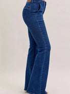 Judy Blue Falling for Flare Highrise Patch Pocket Flare Jeans-Women's Jeans-Shop Z & Joxa