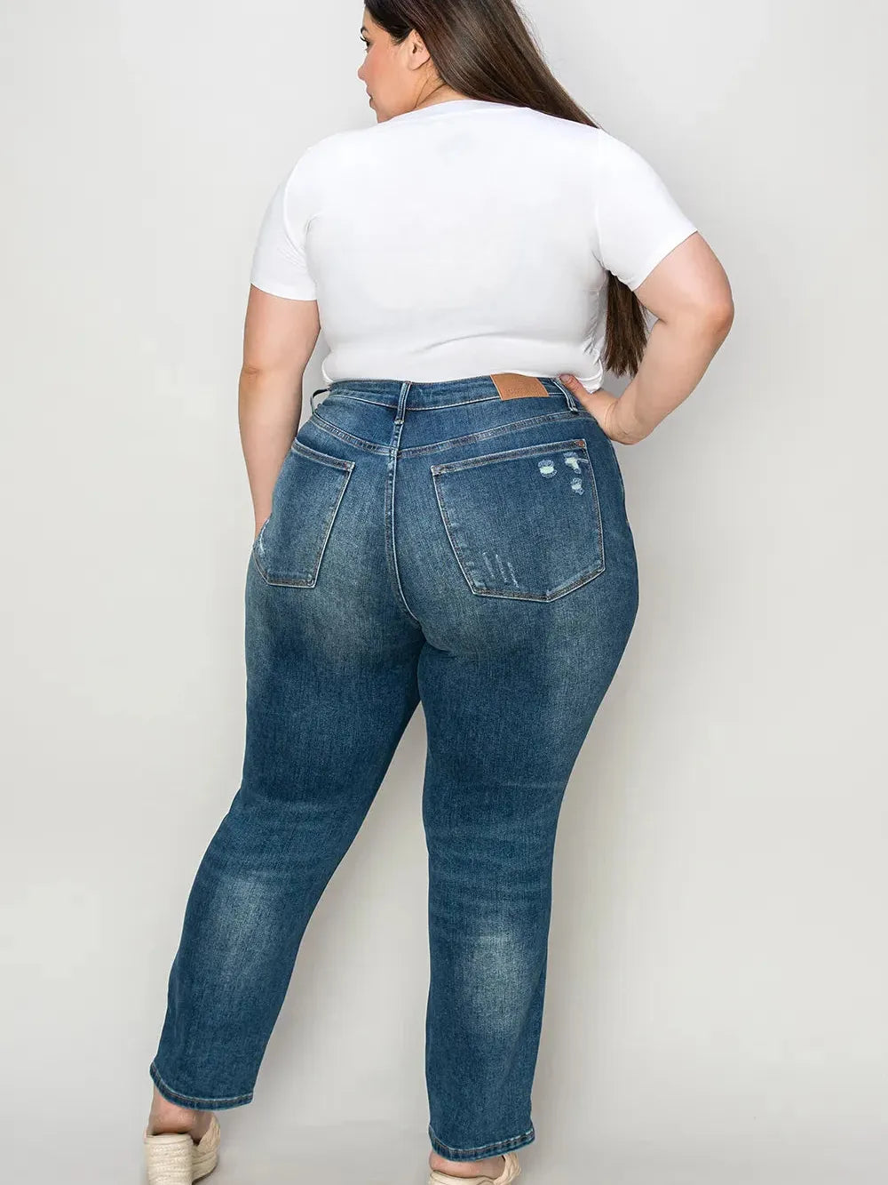 Judy Blue Feel Good Tummy Control Highrise Slimstretch Jeans-Women's Jeans-Shop Z & Joxa