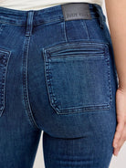 Judy Blue Flare Forward Highrise Flare Jeans with Front Pockets-Women's Jeans-Shop Z & Joxa