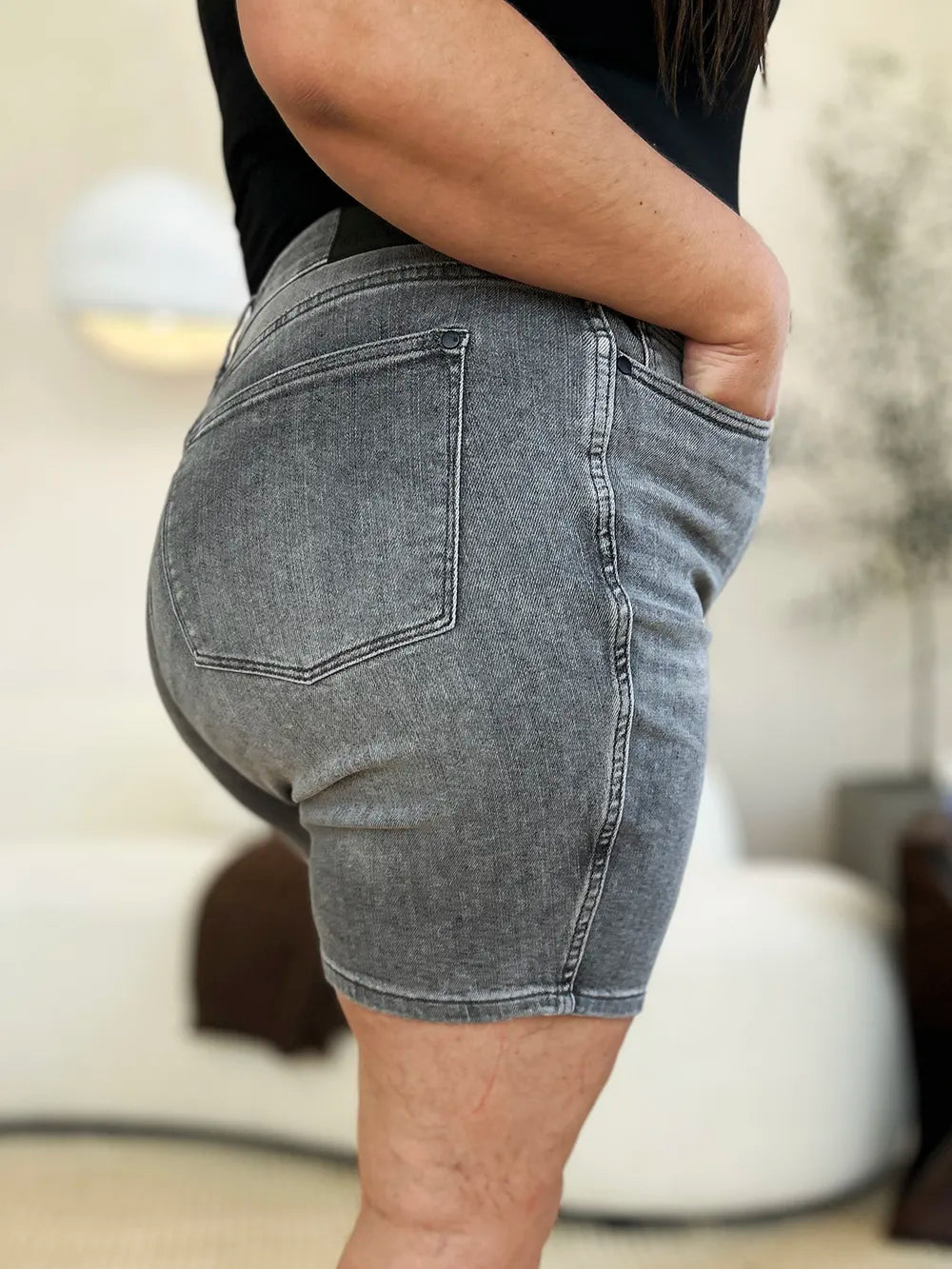 Judy Blue High Tide High Waist Washed Denim Shorts-Women's Jeans-Shop Z & Joxa