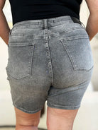 Judy Blue High Tide High Waist Washed Denim Shorts-Women's Jeans-Shop Z & Joxa