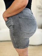 Judy Blue High Tide High Waist Washed Denim Shorts-Women's Jeans-Shop Z & Joxa