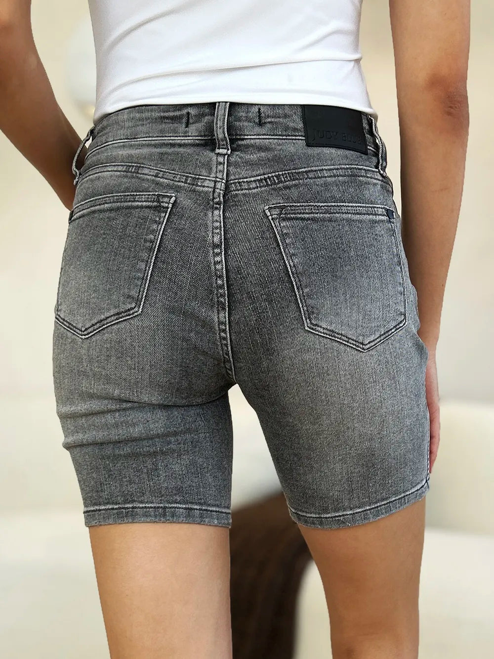 Judy Blue High Tide High Waist Washed Denim Shorts-Women's Jeans-Shop Z & Joxa