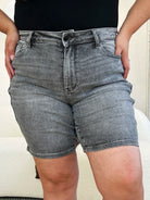 Judy Blue High Tide High Waist Washed Denim Shorts-Women's Jeans-Shop Z & Joxa