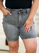 Judy Blue High Tide High Waist Washed Denim Shorts-Women's Jeans-Shop Z & Joxa