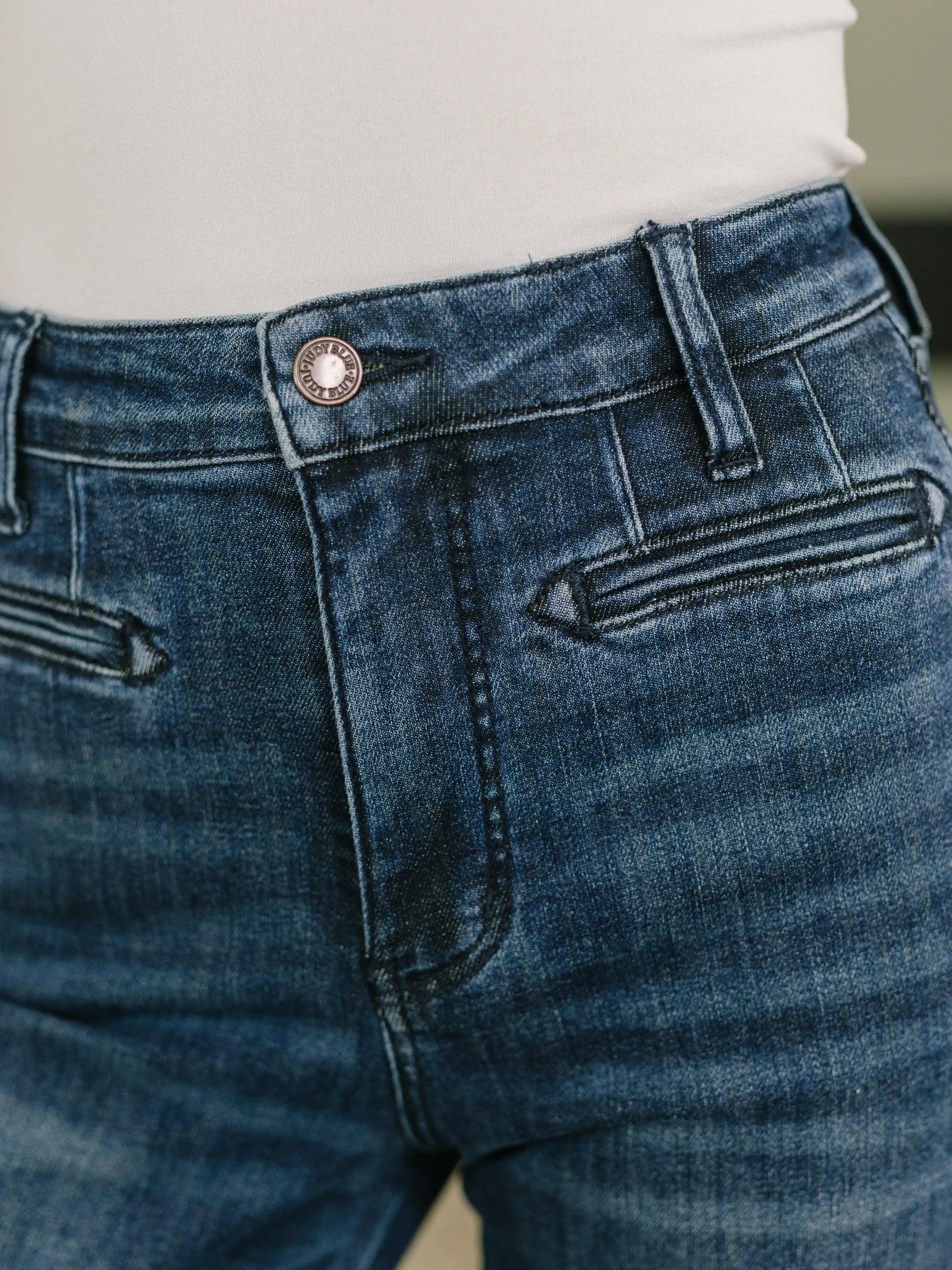Judy Blue Jean Queen Highrise Bootcut Jean with Welt Pockets-Women's Jeans-Shop Z & Joxa