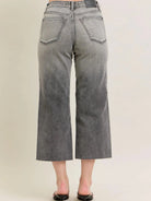 Judy Blue Keep It Cool Wide Leg High Rise Crop Jeans-Women's Jeans-Shop Z & Joxa