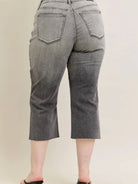 Judy Blue Keep It Cool Wide Leg High Rise Crop Jeans-Women's Jeans-Shop Z & Joxa