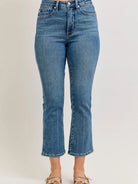Judy Blue Kickin' It Highrise Vintage Kick Flare Jeans-Women's Jeans-Shop Z & Joxa