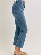 Judy Blue Kickin' It Highrise Vintage Kick Flare Jeans-Women's Jeans-Shop Z & Joxa