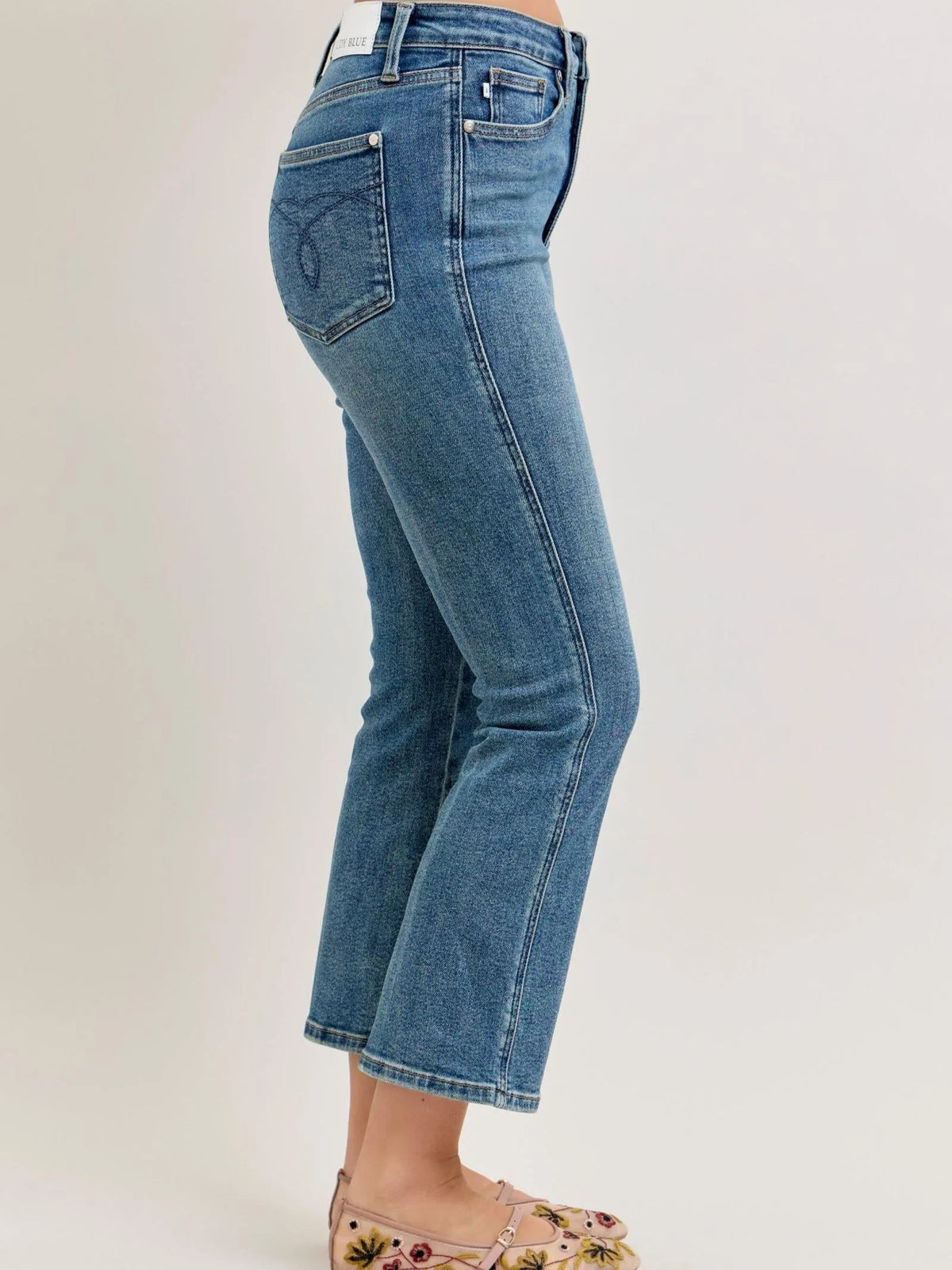 Judy Blue Kickin' It Highrise Vintage Kick Flare Jeans-Women's Jeans-Shop Z & Joxa