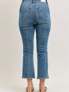Judy Blue Kickin' It Highrise Vintage Kick Flare Jeans-Women's Jeans-Shop Z & Joxa