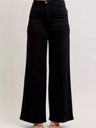 Judy Blue Midnight Wide High-Waisted Wide Leg Jeans-Women's Jeans-Shop Z & Joxa