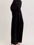 Judy Blue Midnight Wide High-Waisted Wide Leg Jeans-Women's Jeans-Shop Z & Joxa