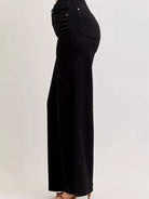 Judy Blue Midnight Wide High-Waisted Wide Leg Jeans-Women's Jeans-Shop Z & Joxa