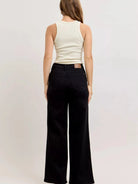 Judy Blue Midnight Wide High-Waisted Wide Leg Jeans-Women's Jeans-Shop Z & Joxa