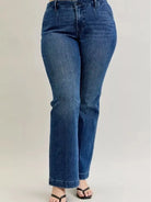 Judy Blue Moonlight Glide Midrise Welt Pocket Bootcut Jeans-Women's Jeans-Shop Z & Joxa