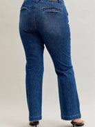 Judy Blue Moonlight Glide Midrise Welt Pocket Bootcut Jeans-Women's Jeans-Shop Z & Joxa