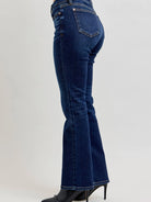 Judy Blue Petite & Powerful Mid Rise Dark Wash Classic Bootcut Jeans-Women's Jeans-Shop Z & Joxa