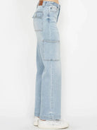 Judy Blue Pocket Full of Charm High Rise Straight Cargo Jeans-Women's Jeans-Shop Z & Joxa