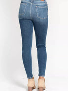 Judy Blue Skyline Chic Highrise Button Fly Skinny Jeans-Women's Jeans-Shop Z & Joxa