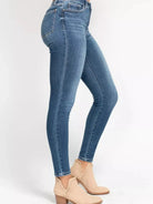 Judy Blue Skyline Chic Highrise Button Fly Skinny Jeans-Women's Jeans-Shop Z & Joxa