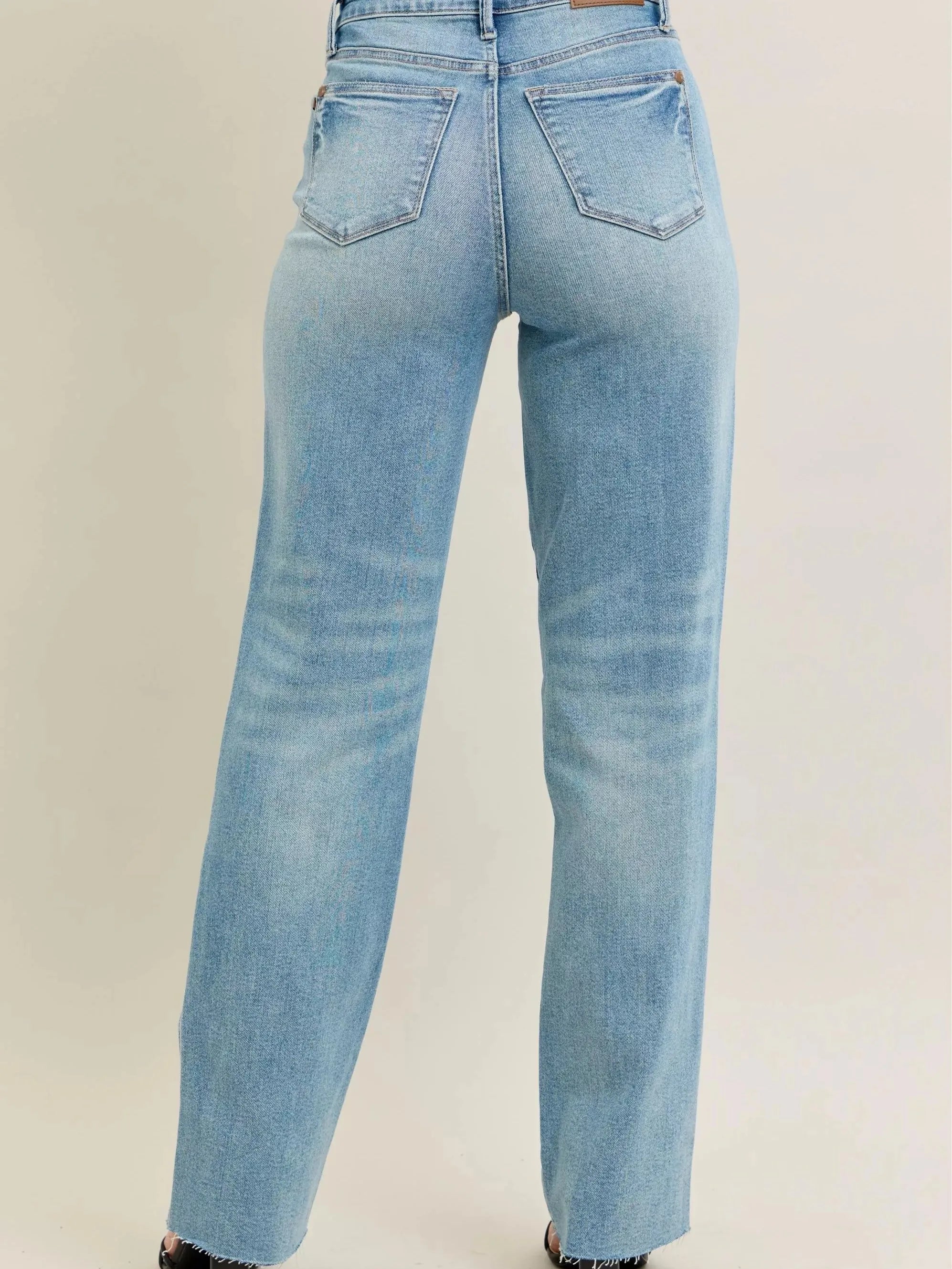 Judy Blue Starry Stone High Rise Star Shaped Destroyed Jeans-Women's Jeans-Shop Z & Joxa