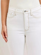 Judy Blue Stitch & Switch Contrast Stitching Crop Flare Jeans-Women's Jeans-Shop Z & Joxa