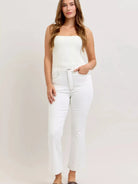 Judy Blue Stitch & Switch Contrast Stitching Crop Flare Jeans-Women's Jeans-Shop Z & Joxa