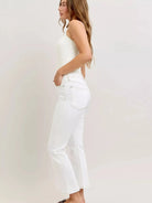 Judy Blue Stitch & Switch Contrast Stitching Crop Flare Jeans-Women's Jeans-Shop Z & Joxa