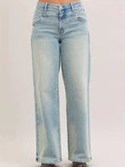 Judy Blue Straight Talk High Waist Column Straight Jeans-Women's Jeans-Shop Z & Joxa