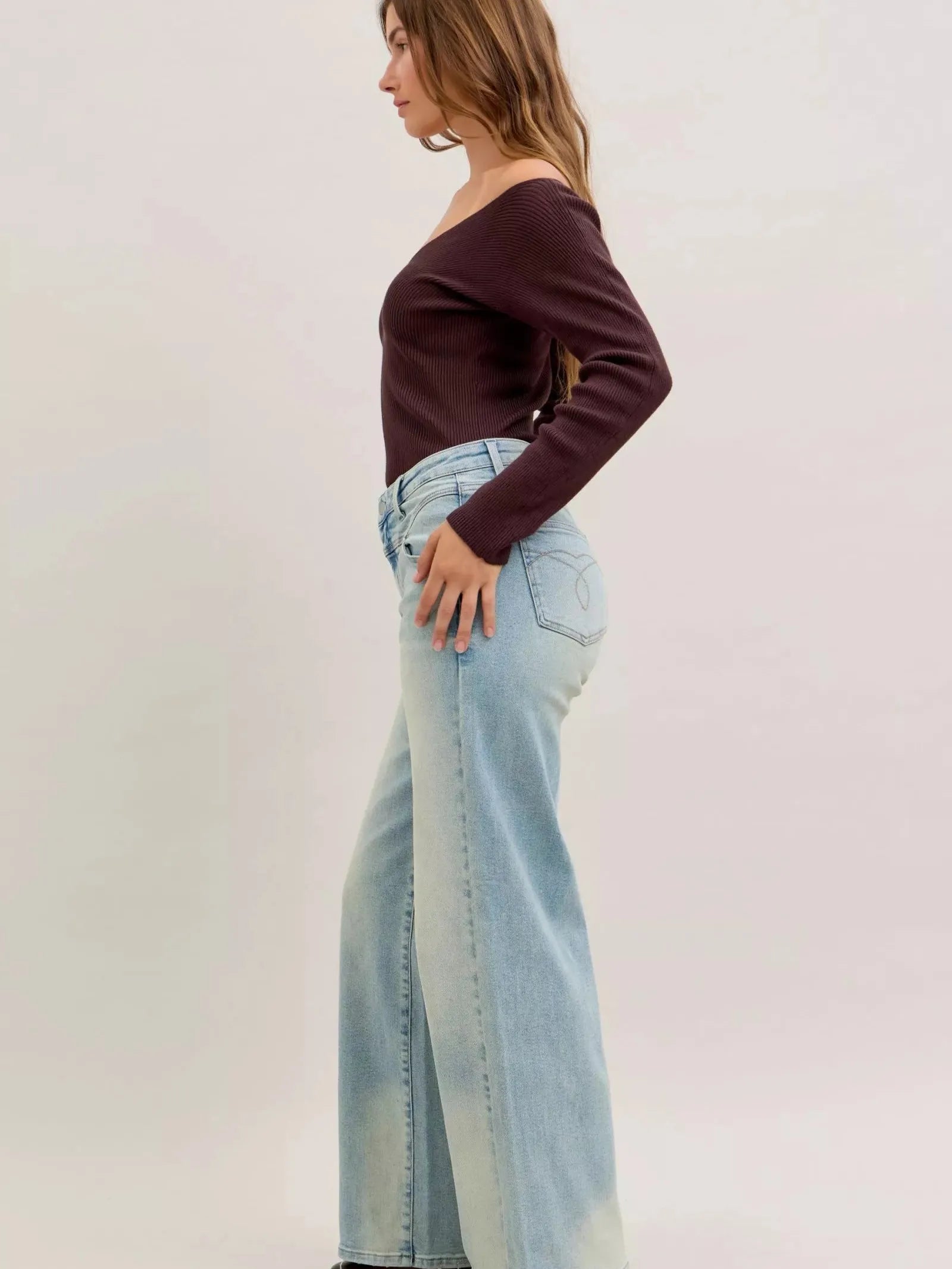 Judy Blue Straight Talk High Waist Column Straight Jeans-Women's Jeans-Shop Z & Joxa