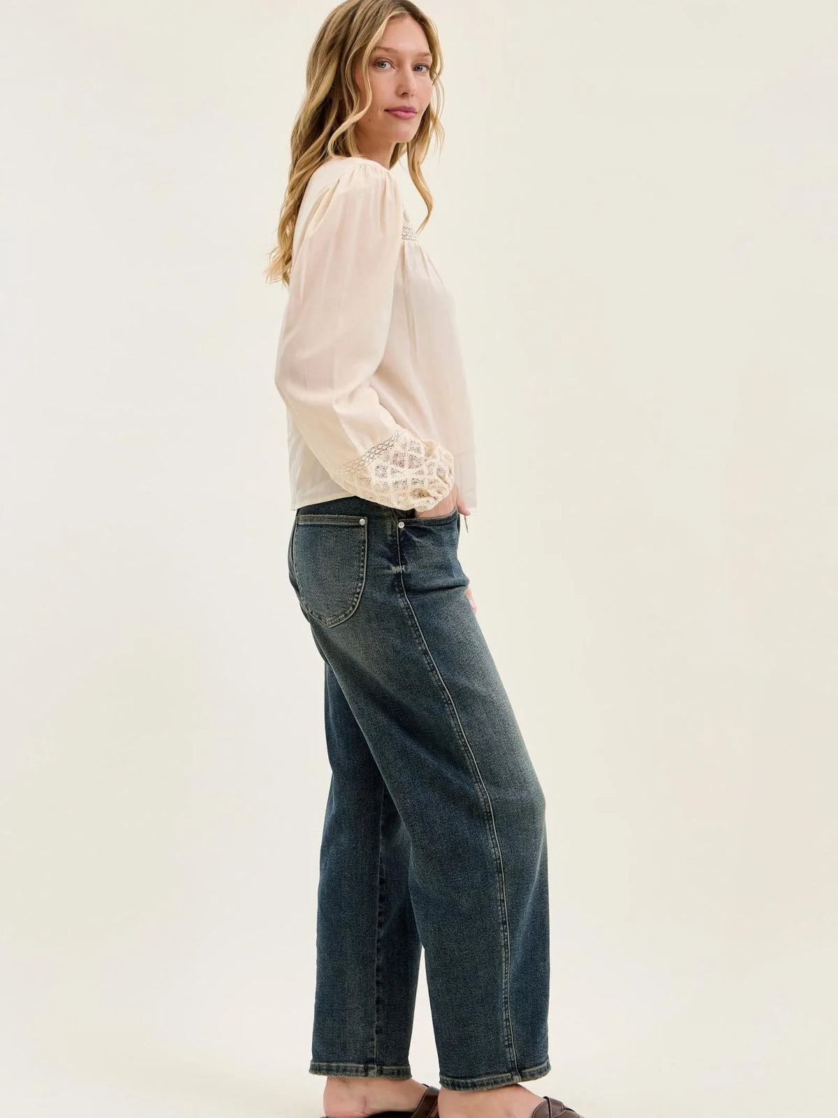 Judy Blue Straight To It Highrise Marlow Hollywood Waistband Jeans-Women's Jeans-Shop Z & Joxa