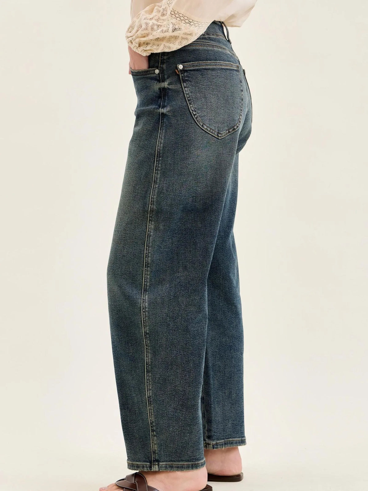 Judy Blue Straight To It Highrise Marlow Hollywood Waistband Jeans-Women's Jeans-Shop Z & Joxa