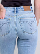 Judy Blue ThermaStone Mid Rise Bootcut Thermal Jeans-Women's Jeans-Shop Z & Joxa